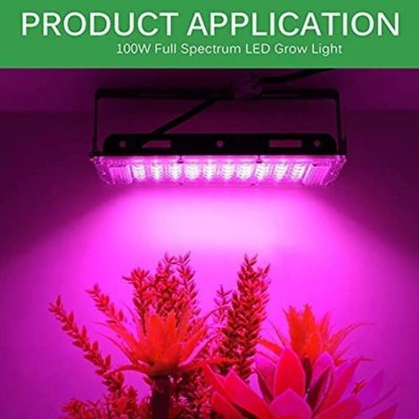 100W Lampe De Culture à Spectre Complet Lampe LED pour plante à spectre complet LED Grow Light pour plantes d'intérieur Femeo (1/5)