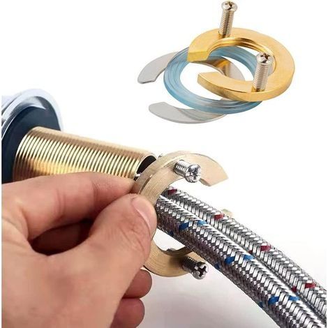Kit D'écrou de Fixation de Robinet de Cuisine de 30.5 mm Robinet de Cuisine à Trou Unique Robinet de Cuisine Anti-desserrage, Convient pour La Cuisine, La Salle de Bain (1/3)