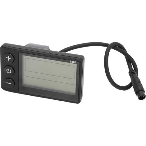 Compteur LCD pour vélo électrique S866 ABS, panneau de commande avec connecteur étanche à 6 broches pour modification de scooter (1/5)