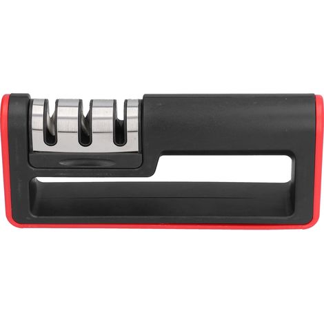 Affûteur manuel 3 étages pour couteaux ménagers, aiguiseur multifonction en acier inoxydable. (1/5)