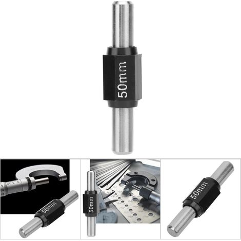 Bloc de calibrage en acier inoxydable pour micromètre extérieur, tige de 50mm (1/5)