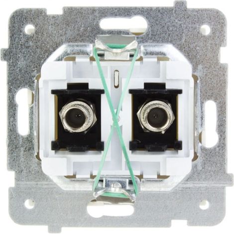Type de prise d'antenne double AS F écru GPA-2GF/m/27