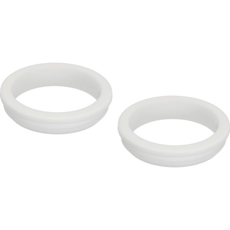 2pcs Bouton-pression Caoutchouc Œillet Prise Montage Blanc (1/5)