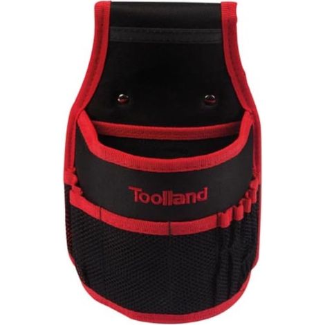 Sac à Clous/Outils pour Ceinture, Nylon, avec Poches et Boucles Porte-Marteau, Noir/Rouge (1/5)