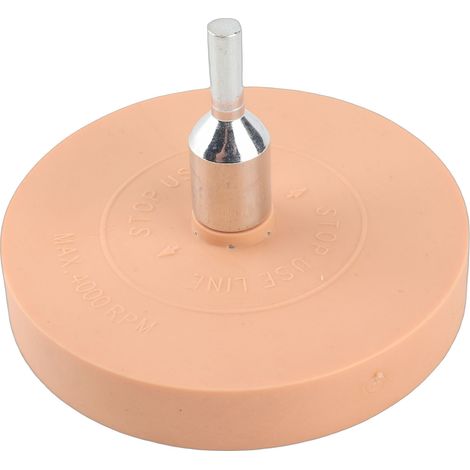 Roue de gomme en caoutchouc de 8,9 cm (3,5 po) pour décollement pneumatique d'adhésifs et de graphismes en vinyle, 4 000 tr/min (1/5)