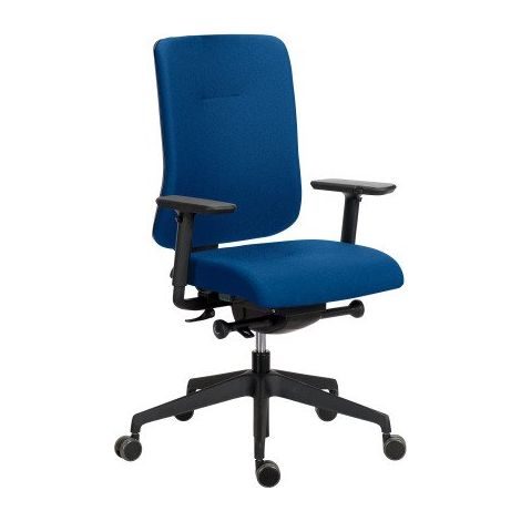 Chaise de bureau Ofys tissu avec accoudoirs 4D - Bleu - Maxiburo (1/5)