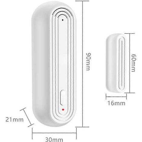 Capteur d'alarme intelligent WiFi pour portes et fenêtres, alarme antivol à distance --- (1/5)