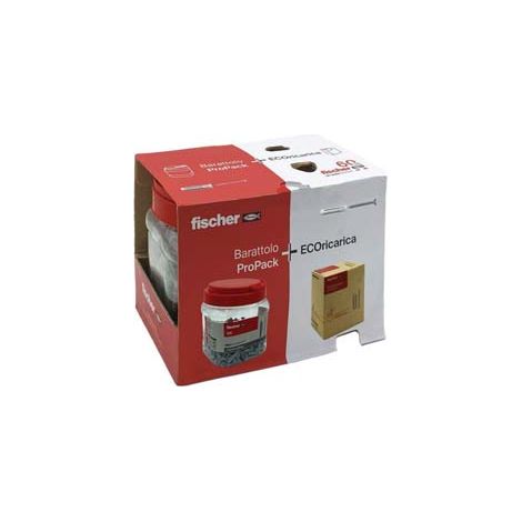 TASSELLO IN NYLON CON VITE PROPACK SX-S- - ø mm.6x30 vite mm.4,5x40, cf pz.400 - 1 confezione FISCHER
