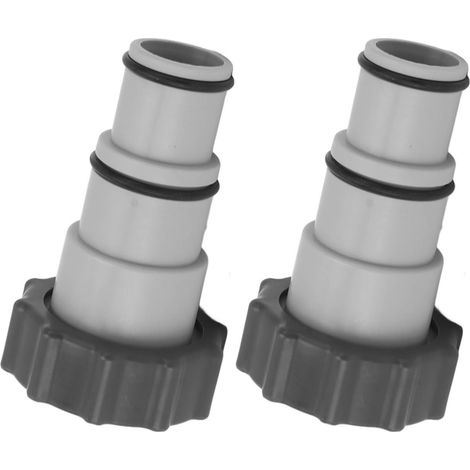 Lot de 2 adaptateurs de tuyau de piscine de remplacement 1,25 pouce à 1,5 pouce, type A, pour filtre de piscine. (1/5)