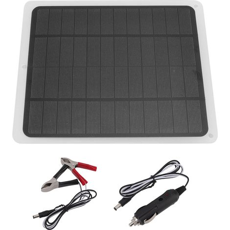 Panneau solaire 2A 5W en silicium monocristallin flexible et étanche avec sortie USB, chargeur de batterie solaire pour éclairage de secours (1/5)