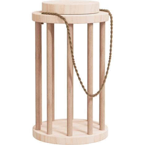 Mangeoire à foin pour lapins Ø15x25,5 cm bois massif de sapin (1/5)