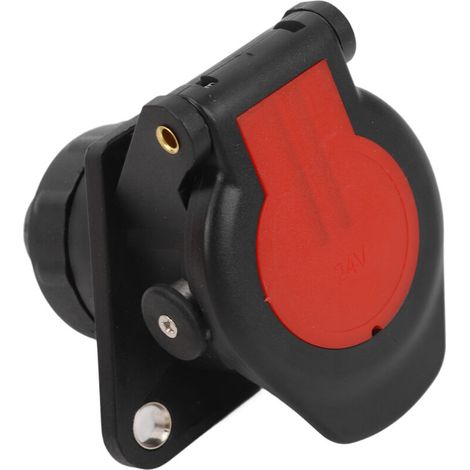 24V Trailer Adapter, Trailer Plug Socket, 24V 15-Pin Trailer Connector Adapter, EU Plug, Stable Performance for Caravan, Boat, RV (1/5)