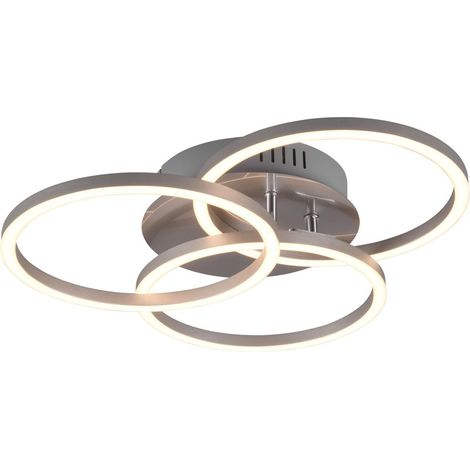 Plafoniera da Interno a led in Metallo Nickel Opaco (1/5)