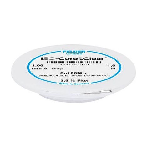Felder ISO-Core Clear hilo de soldadura incoloro de alta calidad