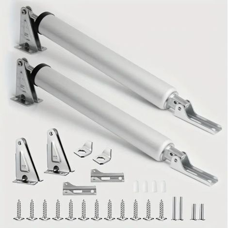2-piece set, windproof door closer kit, door stop, adjustable (silver).Ideal choice for families (1/5)