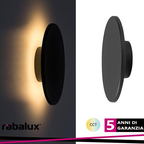 RUST,OUTD.WALL, LED15W, D22CM, BLACK CCT (3000-4000-6500K) - Luce FREDDA (1/3)