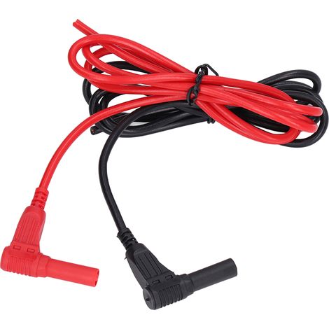 1 jeu de cordons de test électriques en laiton PA avec fiches bananes pour multimètre et testeur de tension, 4 mm (1/5)