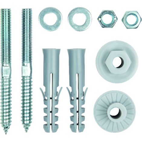 Kit de fixation pour lavabo réglable 10 x 100 mm – Pour béton armé – Vissage rapide en série – 400105 – Bizline