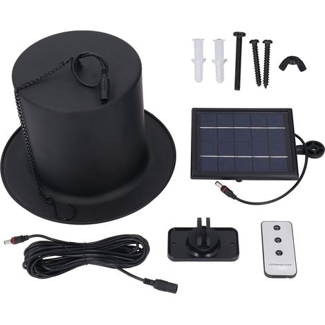 Lampada solare da esterno in ferro, impermeabile IP65, lampada decorativa a sospensione con telecomando. (1/5)