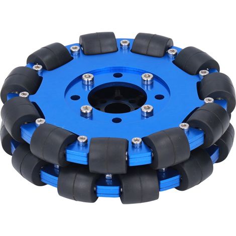 Composant de moyeu omnidirectionnel en alliage d'aluminium, roue Omni 5 pouces, pour Robot jouet bricolage (double combinaison) UM5604-0014-0127 (1/5)