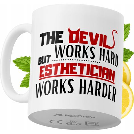 Lustige Tasse für Kosmetikerinnen – Kaffee- oder Teetasse mit witzigem Textdesign – ideal für Geburtstage, Namenstage, Feiertage und besondere Anlässe. Hochwertige Tasse für Zuhause, Büro und Arbeit. 