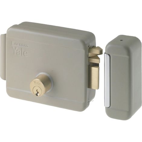 Serrure électrique à appliquer pour portails Gauche, Acier galvanisé, entrée 70 mm