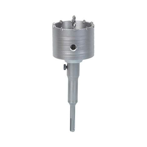 Ribitech – Scie trépan SDS 80mm – Longueur 160mm – Carbure de tungstène pour béton armé – Installation facile sur marteau perforateur - SDS 80 X
