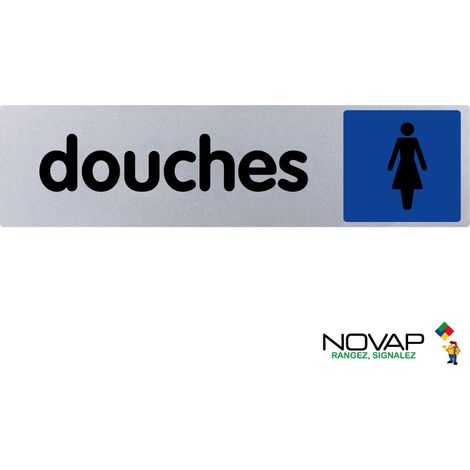 Plaque de porte Douches femmes - couleur 170x45mm - 4038476