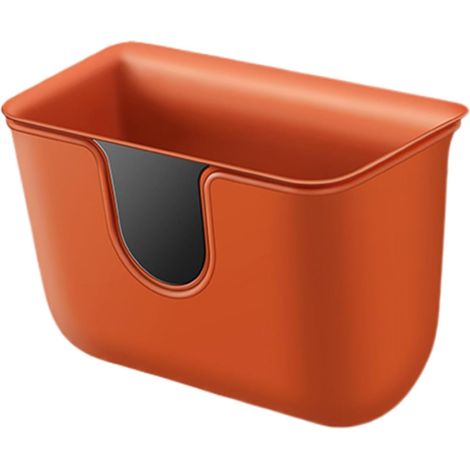 Poubelle pour voiture, double boîte à ordures automatiques - Têtes de poussière de véhicule, poubelle multifonction - Seau de rangement pour siège arrière - Seau de rangement séparable (1/5)