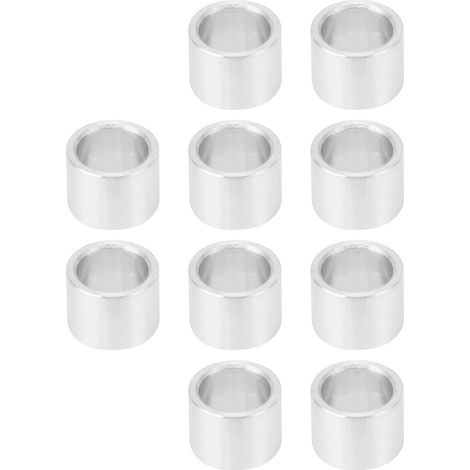 Lot de 10 entretoises rondes en alliage d'aluminium, joint d'étanchéité, fixations de support de structure à intervalles, diamètre extérieur 8 mm (1/5)