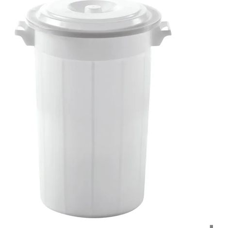 Papelera covalliero 70l tapa protectora semitransparente