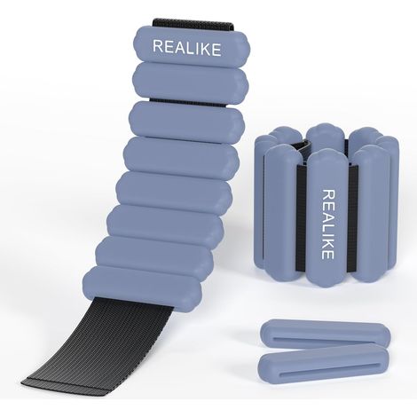 Poids de cheville pour les femmes Poignet jambe Bracelet pondéré réglable pour Pilates Yoga marche aérobic 2 pièces en Set 1lb (453.5g) par pièce (1/5)