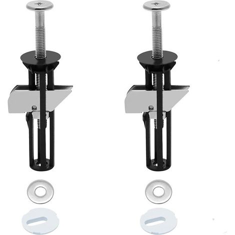 Boulons et vis universels pour siège de toilette,kit de rechange pour siège de toilette installation facile(2 pièces) (1/4)