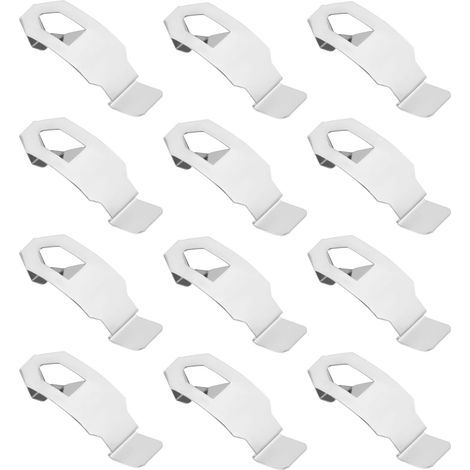 Lot de 20 supports de table pour photos, fixations murales, ressorts métalliques, pinces pivotantes, accessoires de suspension, couleur argentée, 35 x 13 mm- (1/5)