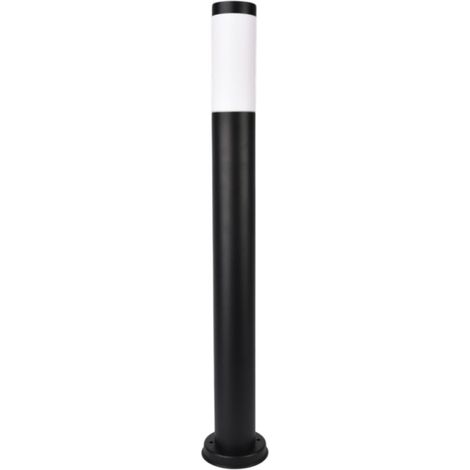 Borne Extérieure 80cm IP44 Pour Ampoule LED E27 Noir (1/5)