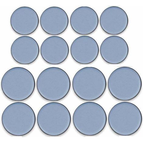 16 Pièces Patins de meubles en Téflon adhésif Glisseur en Teflon Patins en Téflon pour Meubles Patins Autocollants en Téflon, 25MM X 25MM, 30MM X 30MM (1/4)