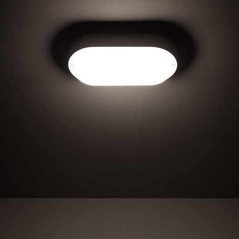 Plafoniera LED 15W Ovale per Esterni 85x173 mm IP65 Hublot White 4000K Bianco Naturale