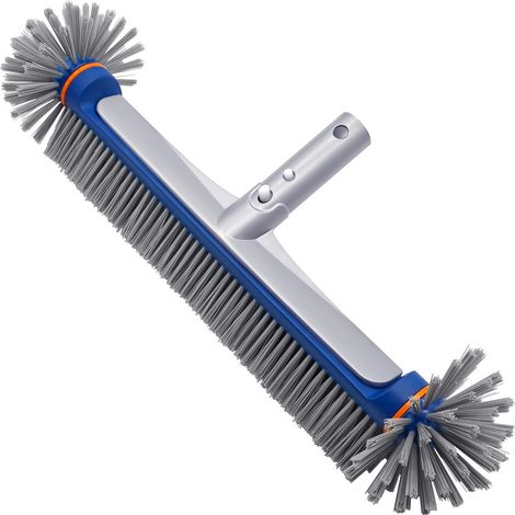 1 Brosse de piscine 45 cm Dos en aluminium Poils renforcés Nettoyage fond et coins (1/5)
