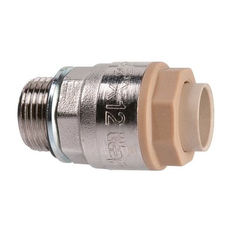 raccord droit mâle nickelé 1/2X12