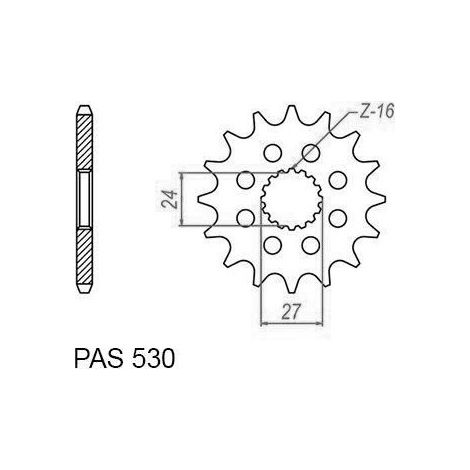 Pignon Suzuki - 530 - 18 Dents - Similaire JTF423 - Made in Germany