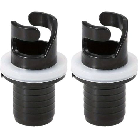 Adaptateur de Tuyau de Pompe à Pied pour Bateau Adaptateur de Valve H-R 2 pièces de valves gonflables Adaptateur de Tuyau de Pompe de Kayak Gonflable Adaptateur de Valve d'air en Plastique