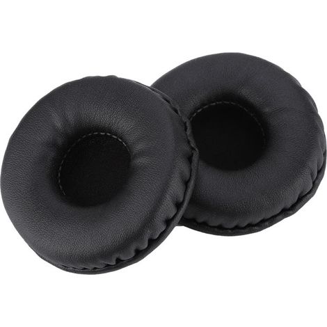 Coussinets d'oreille universels 70 mm en mousse souple pour casque noir (1/5)