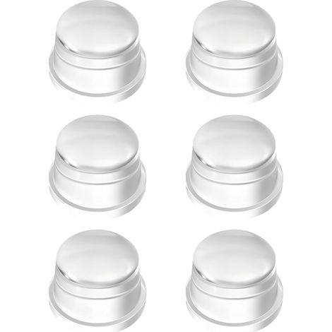 topes de puerta, topes de manija de puerta para montaje en pared, topes de puerta adhesivos transparentes, topes de puerta de silicona, para armarios, cocina, baño (redondos) (1/5)