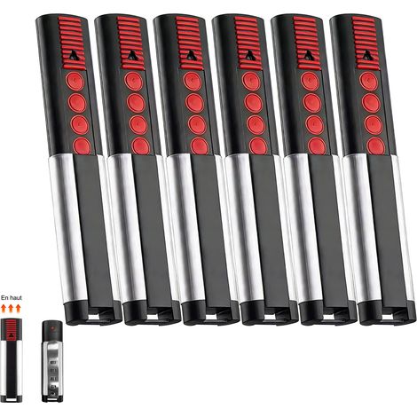 Lot de 6 868MHz Telecommande Portail, Telecommande Porte de Garage Compatible avec Telecommande 4020 TX03-868-4, 4026 TX03-868-2, 4020V000, 4026V000, Bip Portail Porte De Garage, 4 Canaux