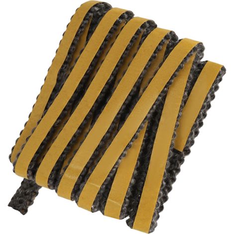 Nastro sigillante in fibra di vetro per stufe e caminetti, autoadesivo, 2,5 m, nero. (1/5)
