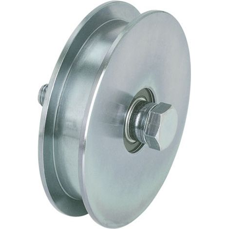 Metalideal  Roue simple gorge H - Haute charge - Diamètre 160 mm