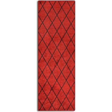 Tapis de couloir Cosenza Rouge 80 x 450 cm