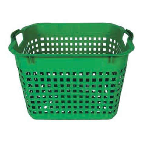 cesta guardajuegos jardin 40 lts verde 51 x 39 x 22 cms ebertools
