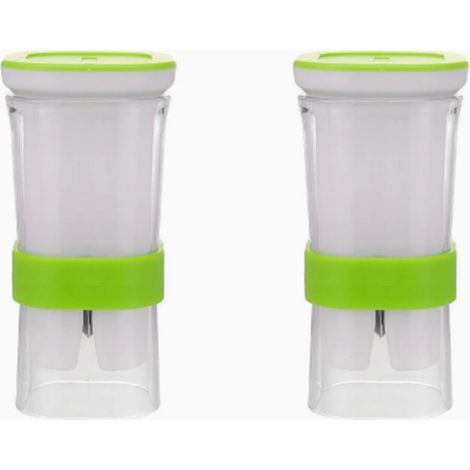 Cortador de pepinos tipo mandolina - Herramienta de cocina multifuncional para cortar verduras, frutas y zanahorias, con cuchilla de acero inoxidable (2 unidades). (1/5)