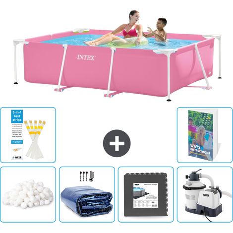 Rechteckiger Frame Pool - 220x150x60 cm - 7-teilig S31